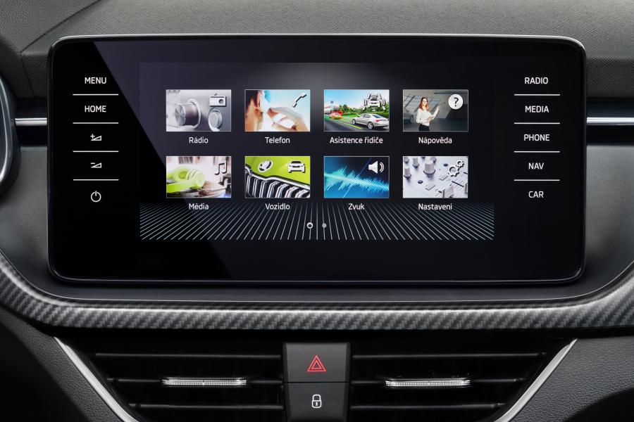Детали интерьера Skoda Kamiq Monte Carlo 2019 года  (WW) (фото 15 из 16)